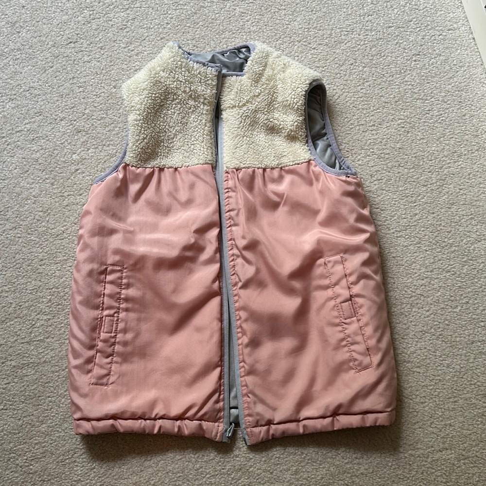 Kids Fuzzy Vest REVERSIBLE